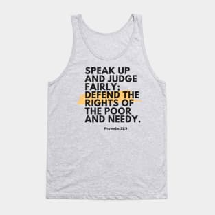 7Sparrows Proverbs 31:9 Tank Top